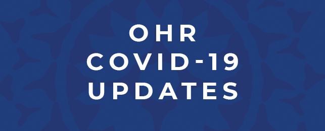 OHR COVID-19 special updates 