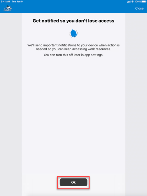 Notification settings screenshot