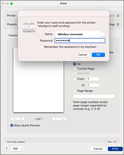 Enter your NSU credentials screenshot