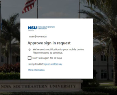 Notification sent screenshot