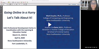 ExEL Professional Development Series: Going Online in a Hurry - Let's Talk About It Screen Shot