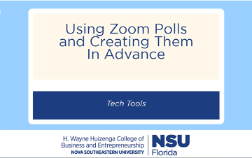 Using Zoom Polls 