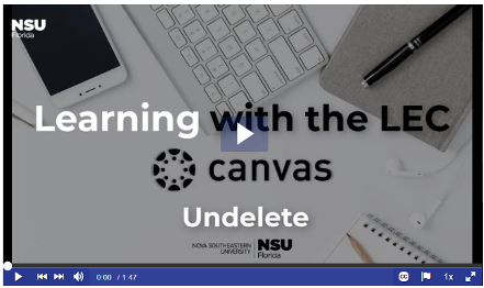 Canvas Undelete