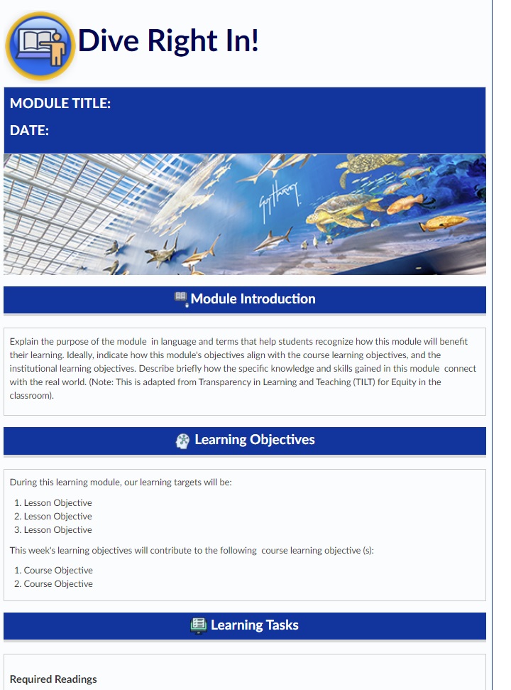 Template A Module Overview