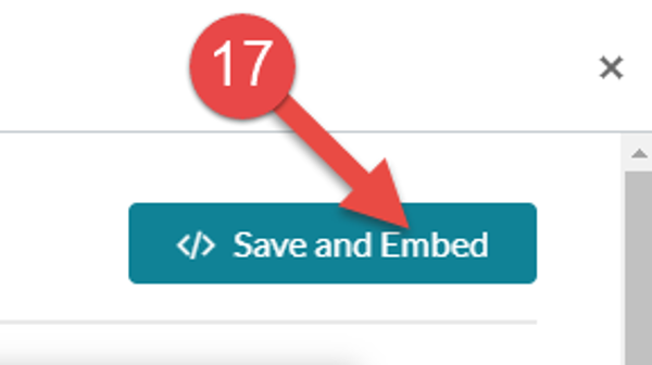Save and Embed
